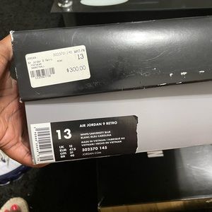 Men’s size 13 Air Jordan 9 Retro